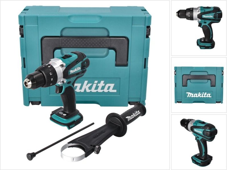 Bhp 458 zj 18 v Li-Ion Akku Schlagbohrschrauber mit makpac - ohne Akku, ohne Ladegerät - Makita