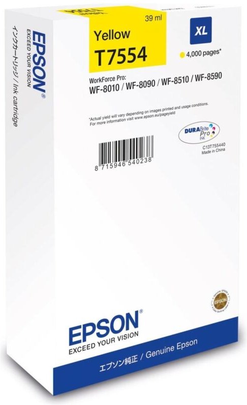 Epson T7554 - 39 ml - Größe XL - Gelb - original