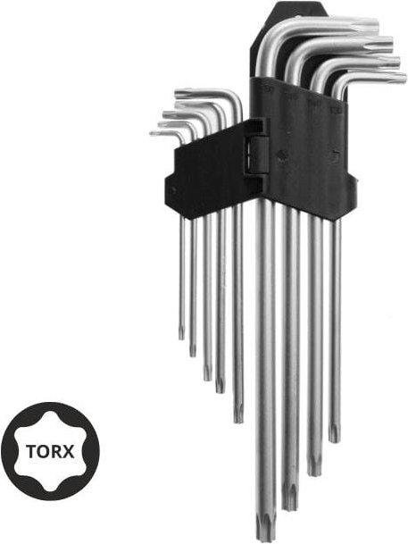 Awtools klucze torx długie / t10-t50 / 9 sztuk
