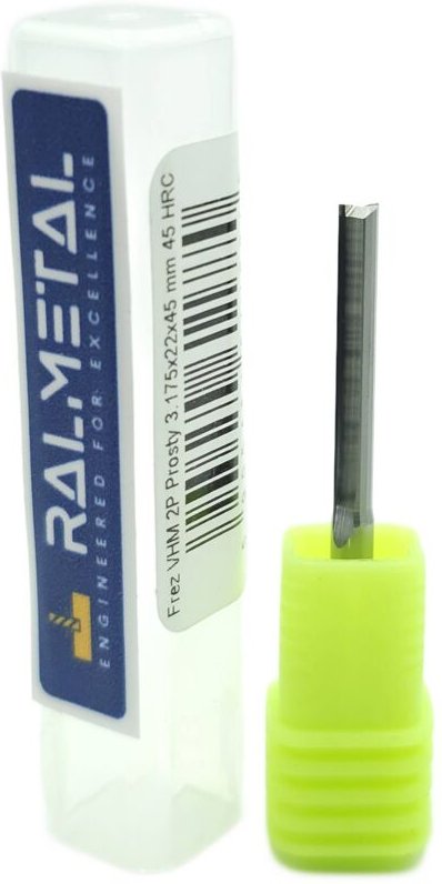 Gerader VHM-Holzstyrodur-Fräser 3,175 x 22 x 45