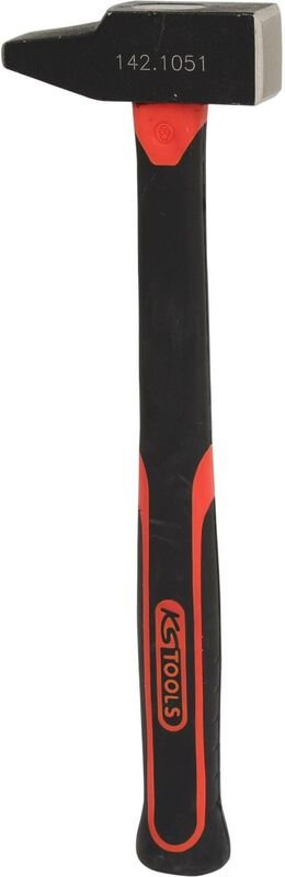 Schlosserhammer, Fiberglasstiel, französische Form, 400g