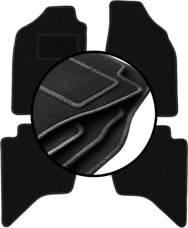 Komplettset Veloursmatten für: Mazda BT-50 Pickup (2007-2012)