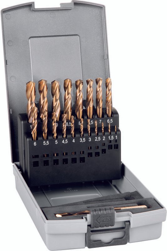 Alpen - Bohrer-Kassetten Set hss pz-cobalt grip kp, 24-tlg., ø 1,00-10,50 mm