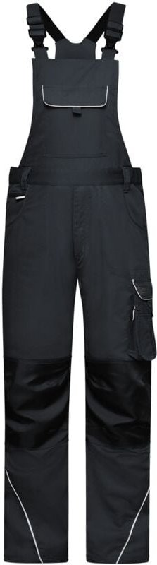 James&nicholson - funktionelle Latzhose JN879 Gr. 27 carbon