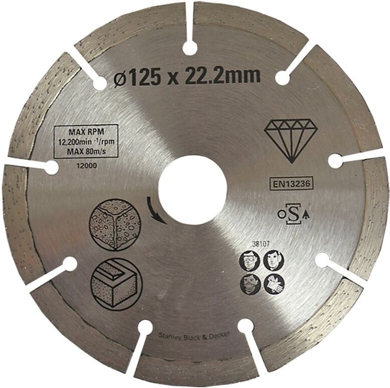 Diamantscheibe 125 Mm Für Beton - S/sta38107