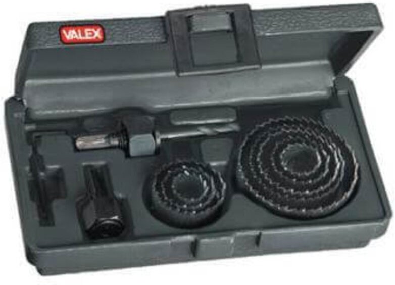 Lochsäge für Bohrer, 11 Stück, Stahlbohrer, Holz, Kunststoff, Gipskarton, Valex