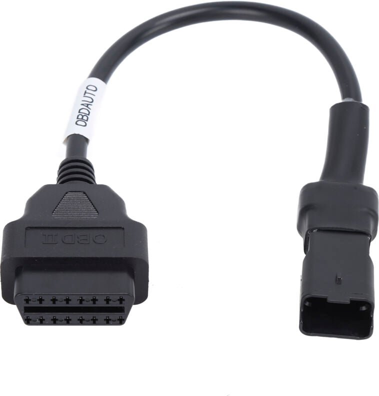 4-poliges OBD-Diagnosekabel, OBD-Adapter für Motorräder, Motorrad-Diagnosegerät, Ersatz-OBD2-Verlängerungsstecker für Du...