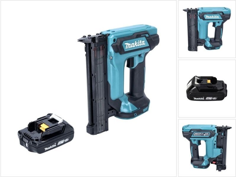 Makita DFN 350 A1 Akku Stauchkopfnagler 18 V 15 - 35 mm + 1x Akku 2,0 Ah - ohne Ladegerät