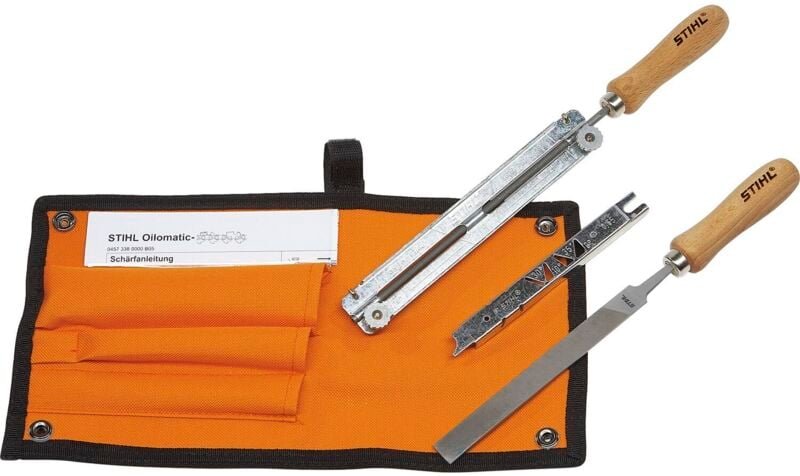 Kettensägefeilen Set - Feilen für .325 Zoll Sägeketten - Feile für Tiefenbegrenzer + Zubehör - Stihl