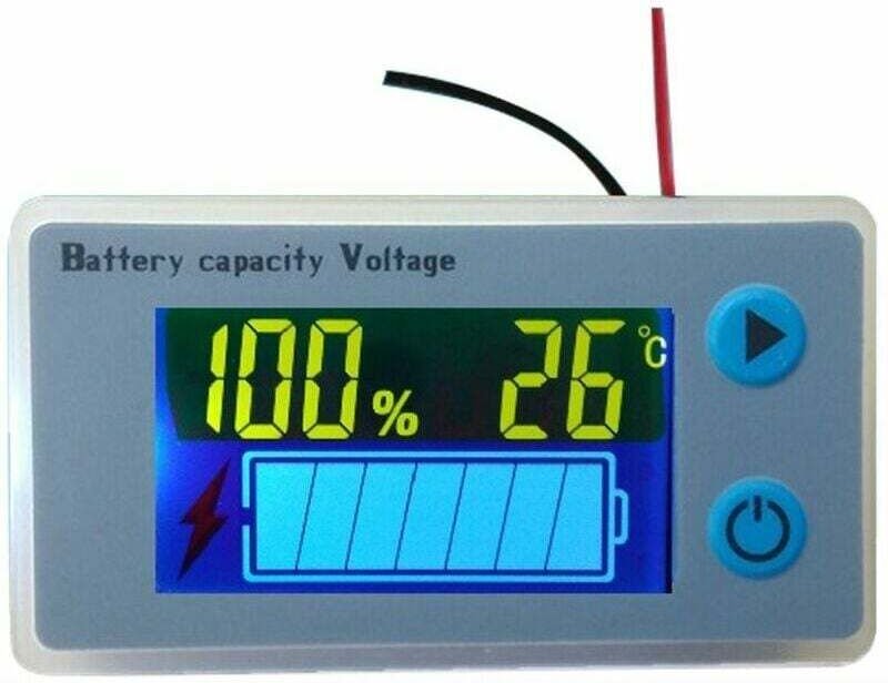 Gabrielle - Multifunktions-Voltmeter mit 10–100 v LCD-Batteriekapazität und Temperaturanzeige