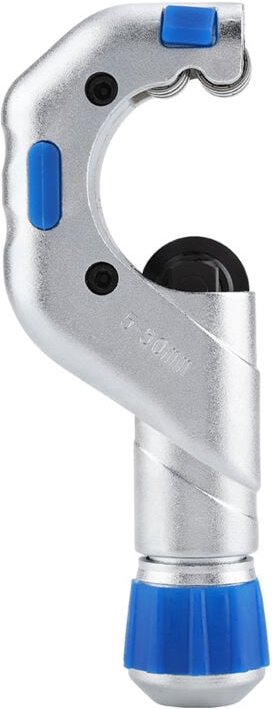 Verstellbares Rohrschneidwerkzeug für Kupfer-, Aluminium- und Edelstahlrohre von 5 bis 50 mm.