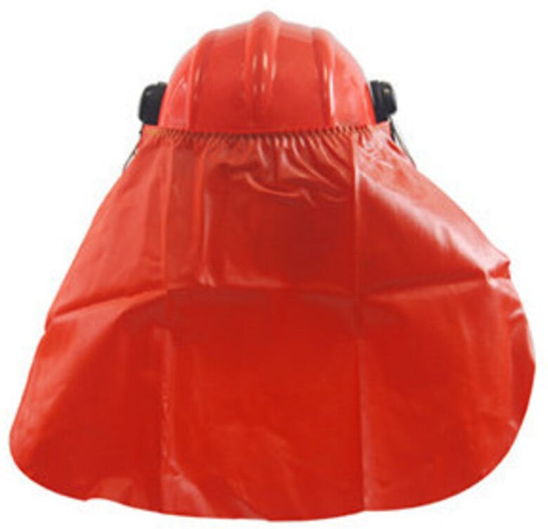 Nackenstütze aus PVC für Bucheronnage-Helm 9102348 (ohne Helm verkauft).