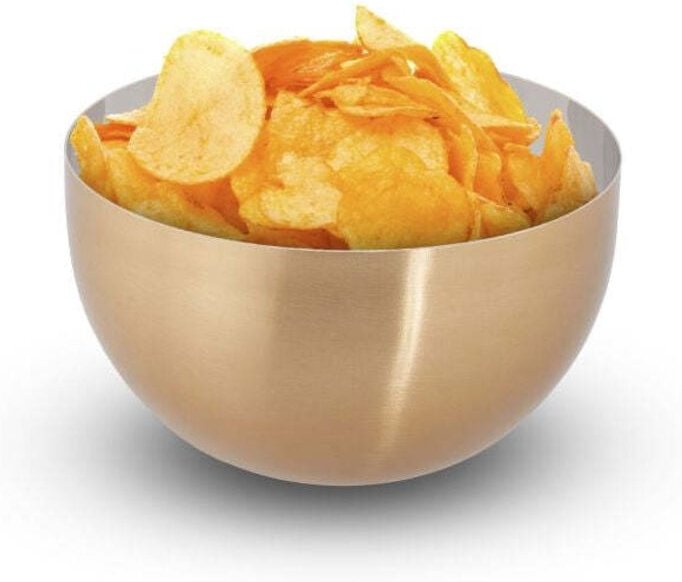 Modern serving bowl goldsilver