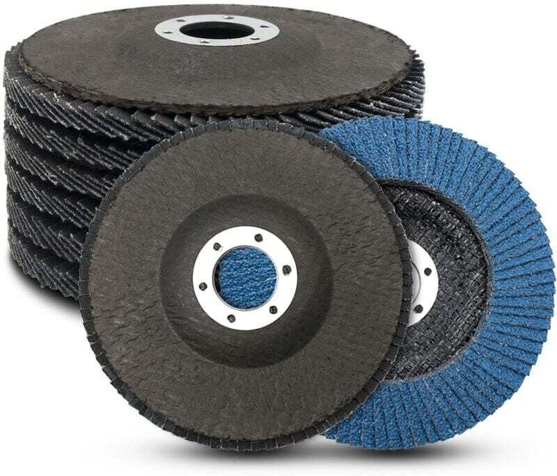 Fächerscheiben, 125 mm Fächerscheiben, Körnung 40/60/80/120, unterteilte Scheiben, Schleifscheiben zum Entgraten, Polier...
