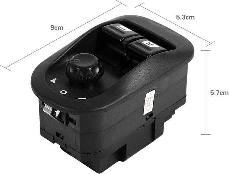 Professioneller elektrischer Fensterheber-Knopf, Seitenspiegel-Steuerschalter für Peugeot 206 a, Zitrone