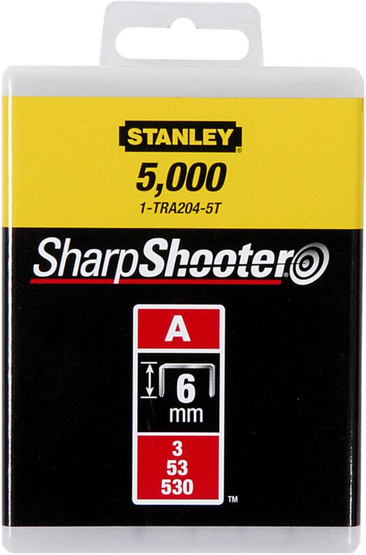 Klammern Typ a 6mm 1000 St. 1000 Stk - Stanley
