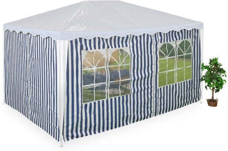 Pavilion gestreifte seitenwande - 2er set