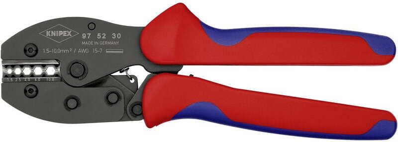 Knipex - Crimpzange PreciForce® Länge 220 mm 1,5 - 10 (awg 15 - 11) mm² 477 g