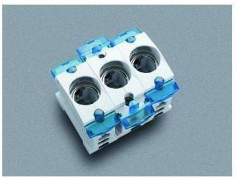 Wöhner D0-Einbau-Sicherungssockel E18/63A/400V, 3pol. 31306