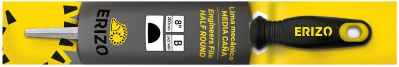 Feile zum Feilen ERIZO 6" Fein Halber Stock