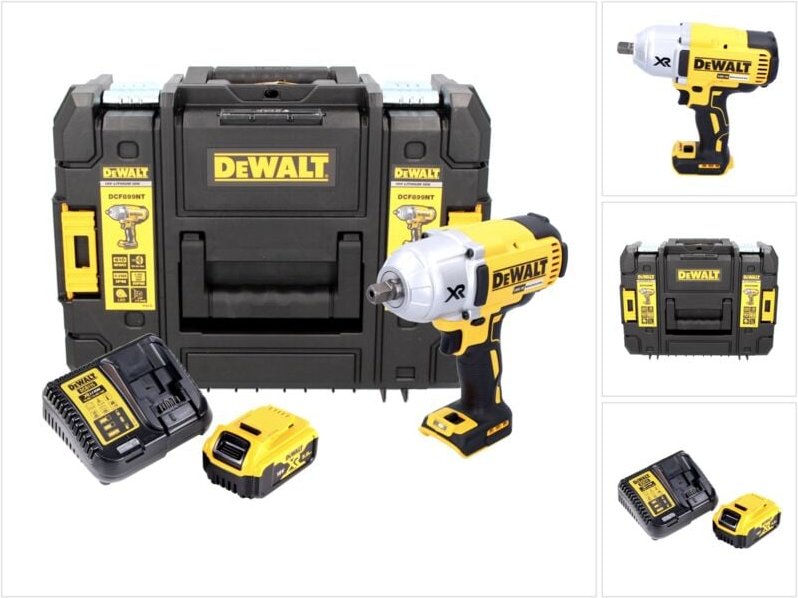DeWalt DCF 899 P1 Akku Schlagschrauber 18 V 950 Nm 1/2" Brushless + 1x Akku 5,0 Ah + Ladegerät + TSTAK