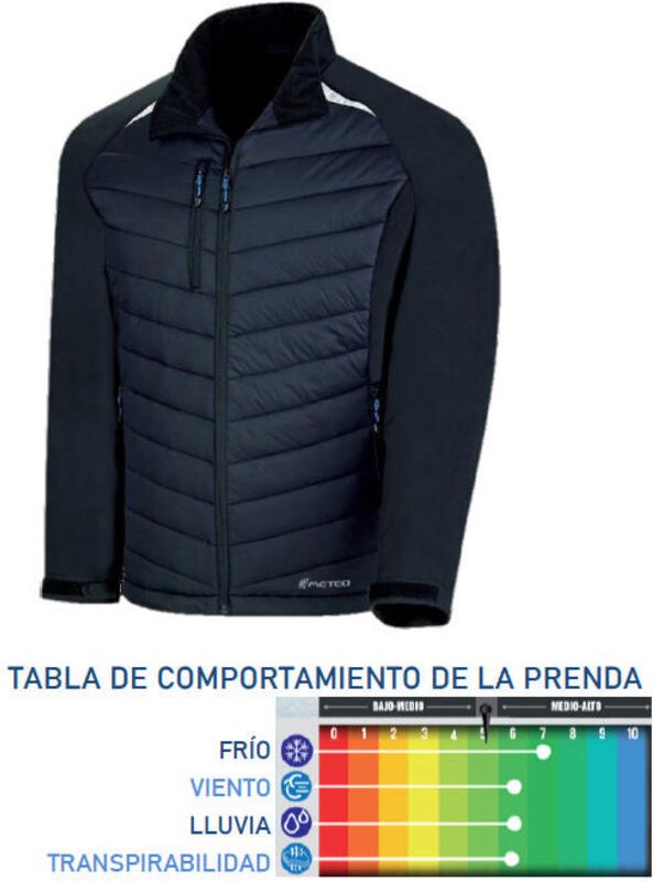 BRAND Arbeitsschutzjacke „Ópalo“ Größe XL aus Softshell-Polyester, Elasthan und thermoplastischem Stoff in Schwarz