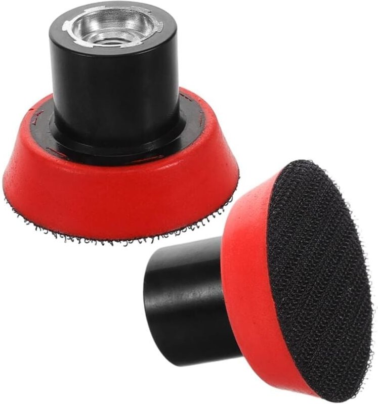 Set mit 2 Schleifscheiben für Winkelschleifer, Schleifzubehör, 50 mm selbstklebende Stützteller, geeignet zum Polieren u...