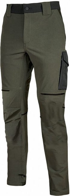 Arbeitshose aus Stoff WORLD - Dunkelgrün 4XL - FR (56/58) - EU (62/64)