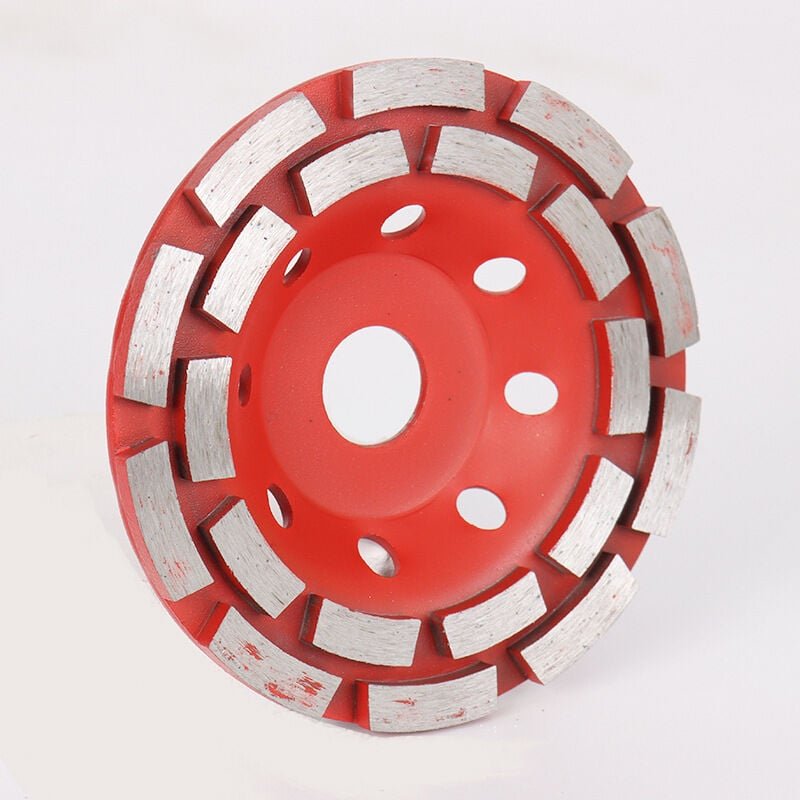 180 x 22,2 mm Doppelreihige Diamantscheibe – Diamantschleifscheibe für Beton, Stein, Granit, Estrich – Universell zum Sc...