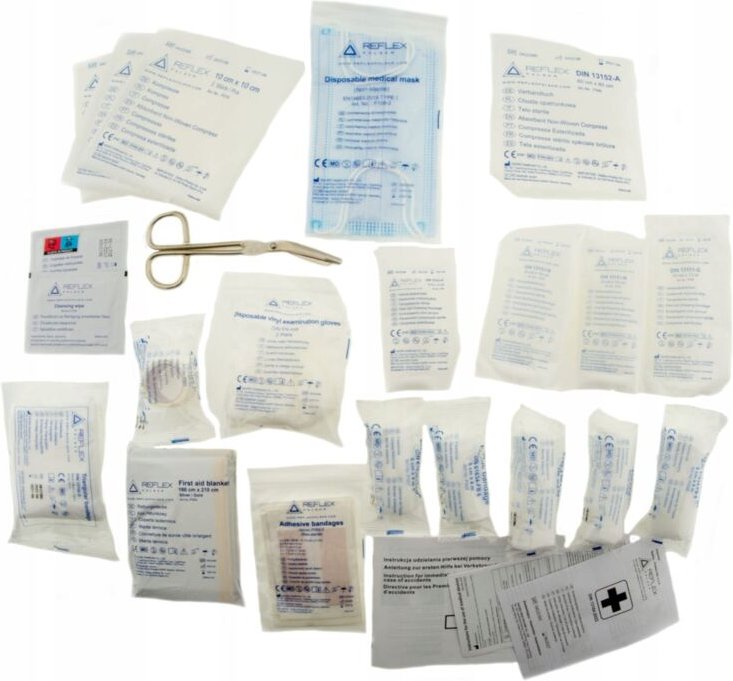 Erste-Hilfe-Kasten-Ausrüstungseinlage Din13164-2022