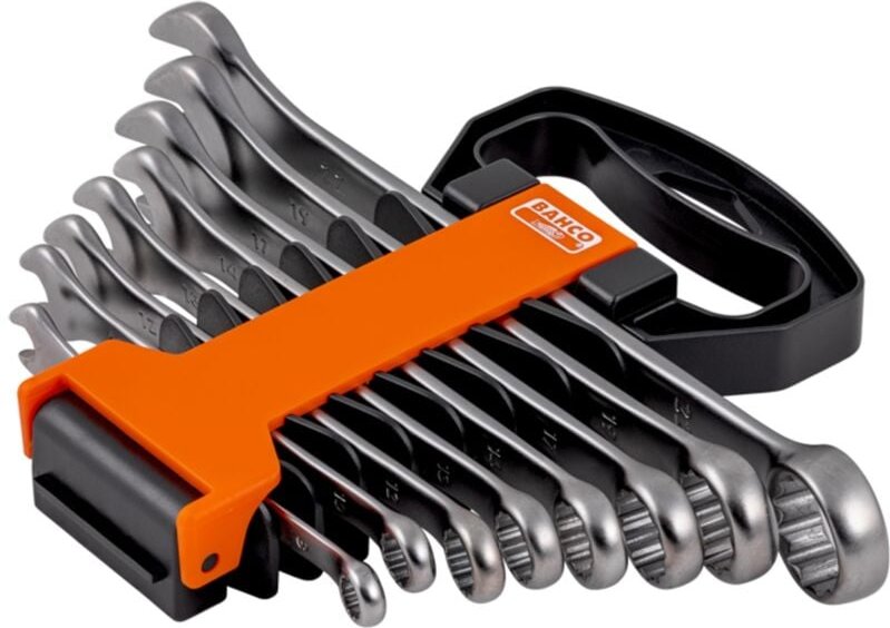 Bahco Ring-Maulschlüssel-Satz, 8-tlg, im Kunststoffhalter, 8-22 mm