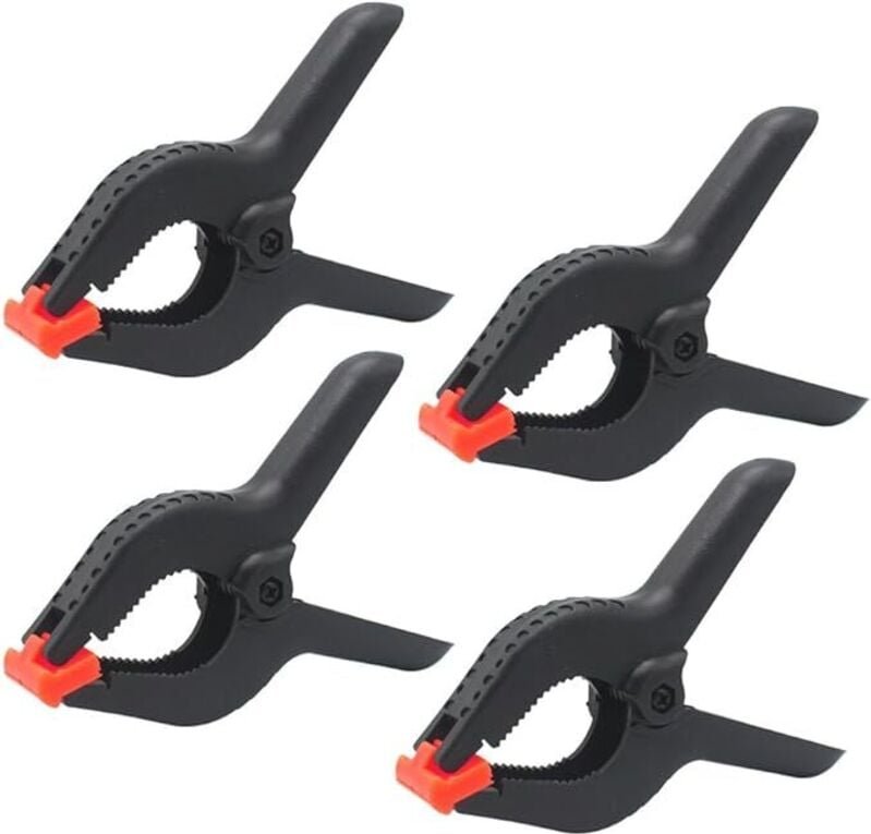 Shining House - 4 Stück 6-Zoll-Klemmen Universalklammern für Studio-Papier-Musselin-Hintergrund, robuste Federklemmen, T...