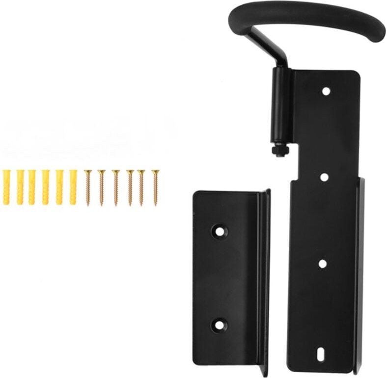 3-teiliger wandmontierter Fahrradträger aus Stahl (Trethalterung, Radhalterung) mit Befestigungsschrauben