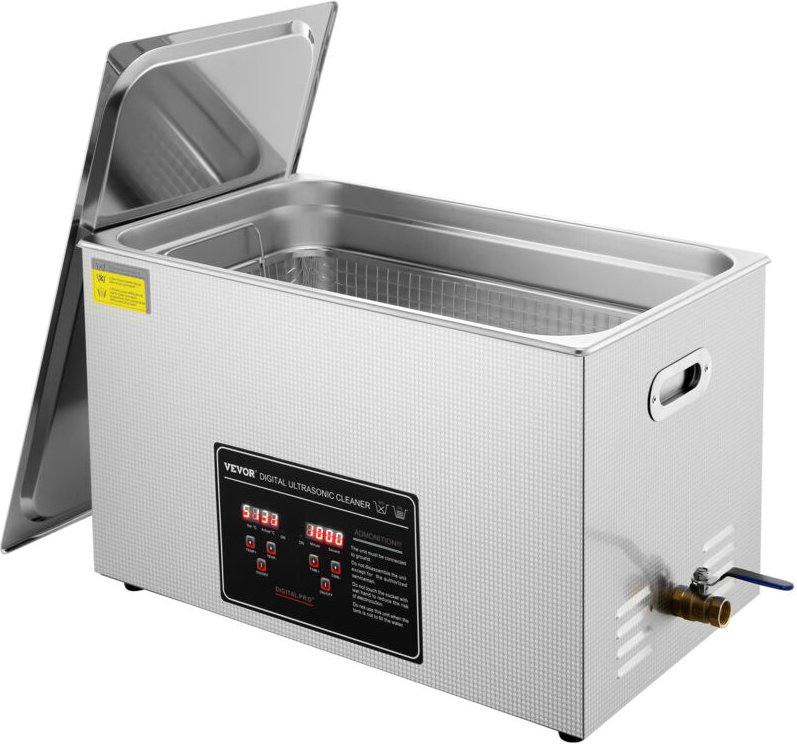 Vevor Ultraschallreiniger Ultraschall Edelstahl-Reinigungsgerät 752 w, 30 l Ultraschallreinigungsgerät mit Digitaler Anz...
