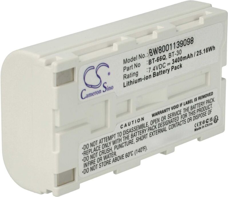 Vhbw - Akku kompatibel mit Topcon Field Controller GPT-7000i, GPT-7500, GPT-9000, GPT9000A Messgerät (3400mAh, 7,4V, Li-...