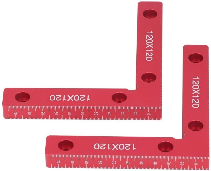 Rechtwinklige Zwingen, Aluminiumlegierung mit gut lesbarer Skala, 375 g / 13,2 oz, Winkelzwinge für die Holzbearbeitung