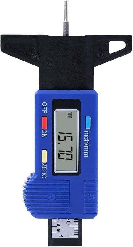 ZVD Digitaler Reifentiefenmesser, Karbonfaser, für Auto, Motorrad, Transporter, LKW, 40141563