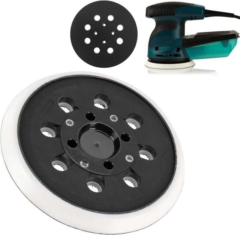 Professioneller Schleifteller, selbstklebend: 8 Löcher, 5-Zoll-Schleifteller Ø 125 mm, passend für BOSCH PEX 300 AE, 400...