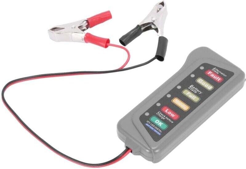 12V-Autobatterie- und Lichtmaschinenprüfer mit LED-Anzeige für den Ladetest