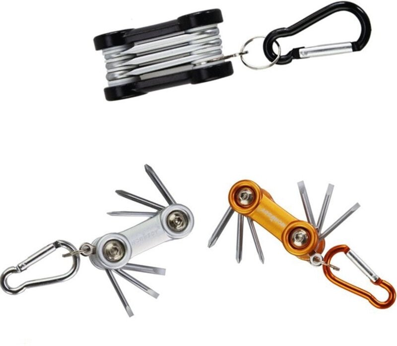 Trade Shop Traesio - Trade Shop - mini cacciavi 6 punte torx pieghevole der fissed key -