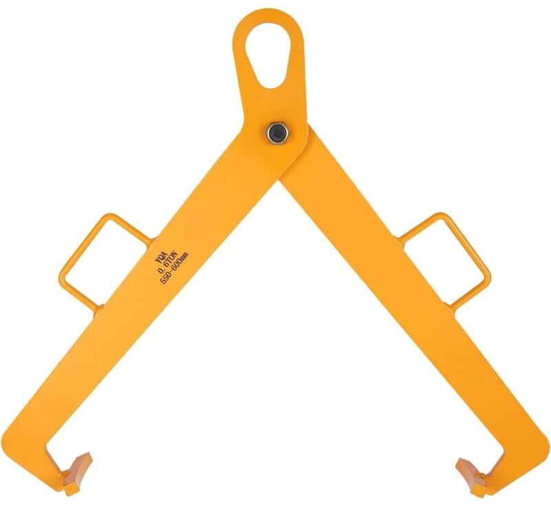 Hebezange 600kg Fassklammer Fasshebezange Fass-Greifer Fasskralle Fasshaken Forstzange Fassheber Kran Hebezange für Meta...