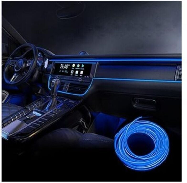 Auto-Innenbeleuchtung, 5 m langes LED-Lichtband fürs Auto, 5 v LED-Lichtband für den Autoinnenraum, geeignet für alle Um...