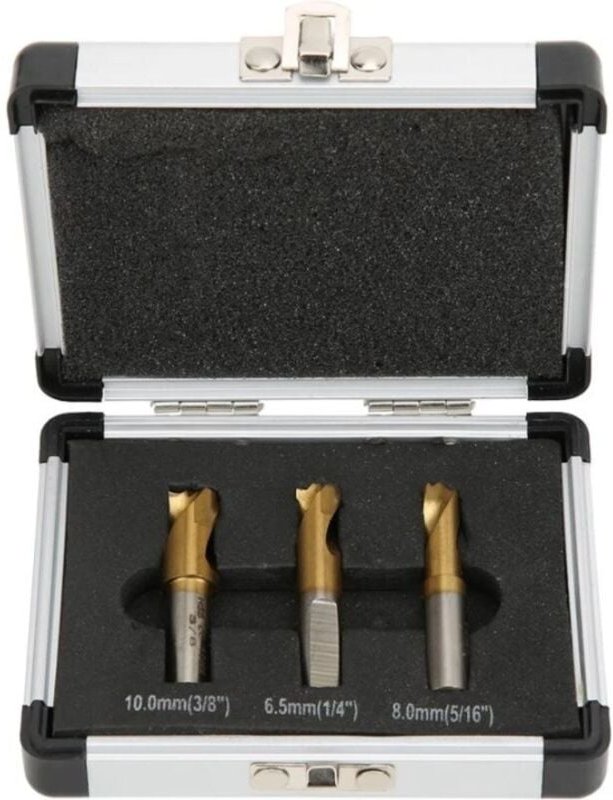 Csparkv - 3-teiliger Punktschweißbohrer, 6,5 mm/8 mm/10 mm Bohrer, Punktschweißschneider-Set, Punktschneider zum Entfern...