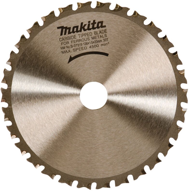 B-07325 Kreissägeblatt tct 136 x 20 mm 50 Zähne für dünne Metalle - Makita