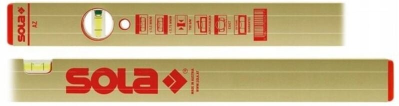 Sola AZB Wasserwaage 500 mm Libelle Waagrecht- und Senkrecht Alu goldeloxiert