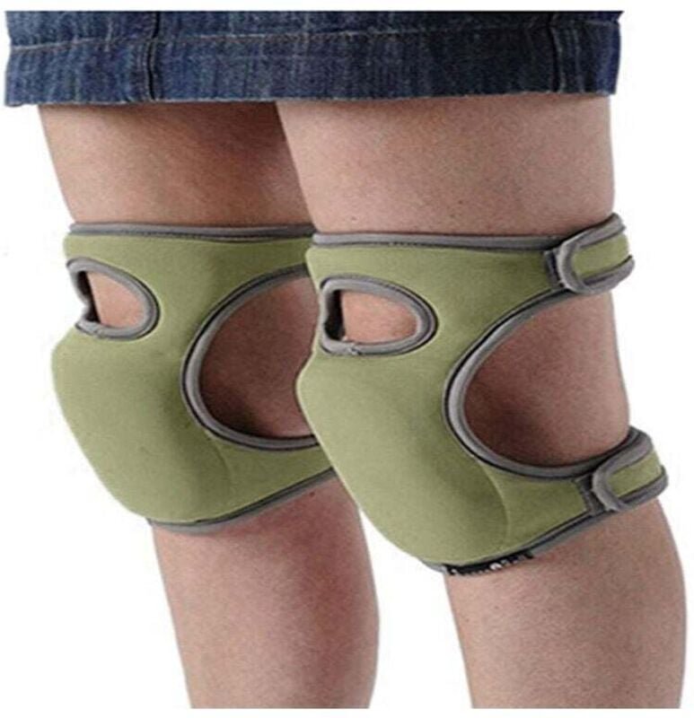 CHOYCLIT Verstellbare Knieschoner aus ultraweichem EVA-Schaum für die Gartenarbeit im Haus