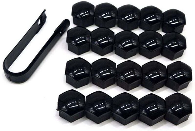 XVX - 20 pezzi 17 mm tappi per dadi ruota, copridadi per bulloni ruota, copridadi esagonali per pneumatici con set di st...