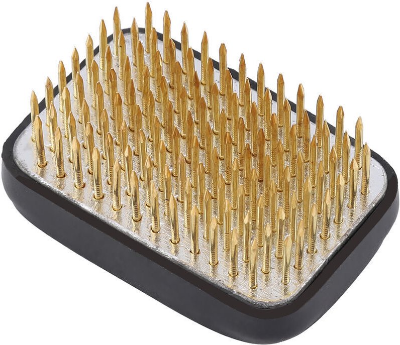 Vtizikl Outil d'arrangement fixe de décoration de fleur d'Ikebana Kenzan de broche d'arrangement de fleur carrée