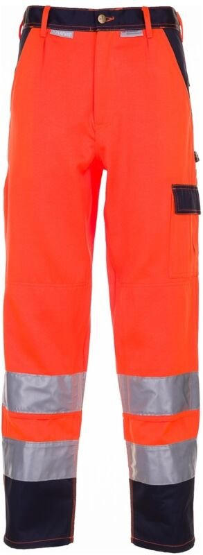 Planam Warnschutz Bundhose zweifarbig Gr. 70 orange/marine
