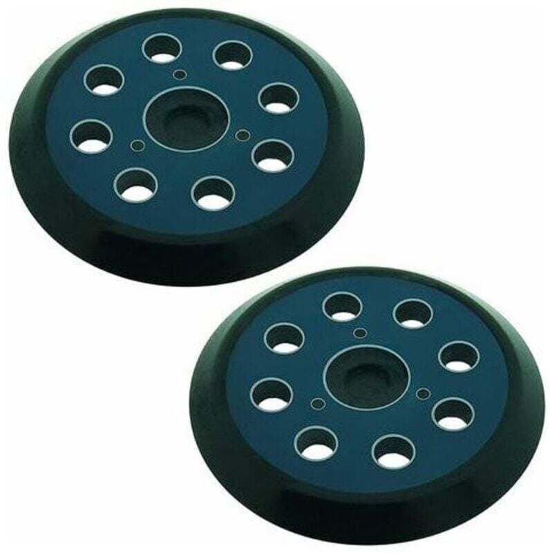 Satz mit 2 Schleifscheiben für Exzenterschleifer 125 mm 8 Löcher kompatibel mit Makita M9204 BO5030 BO5031 DBO180Z BO804...